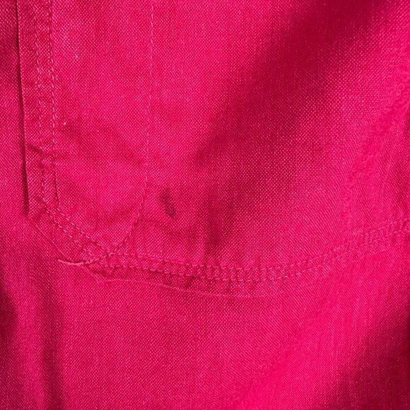 Nuovo Mens Pink Short Sleeve Button-Up Shirt Size XL Cotton & Rayon - Picture 3 of 6